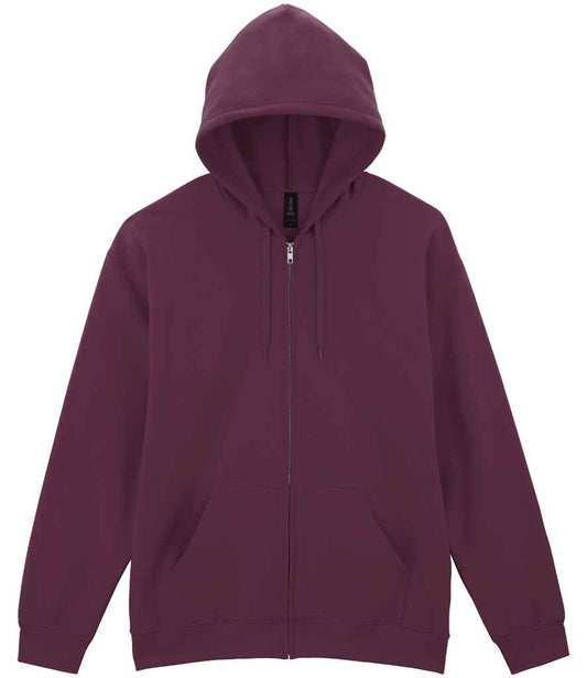 Gildan SoftStyle® Midweight Full Zip Hooded Sweatshirt - Maroon (GD69)
