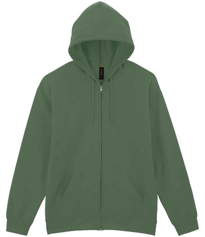 Gildan SoftStyle® Midweight Full Zip Hooded Sweatshirt - Military Green (GD69)