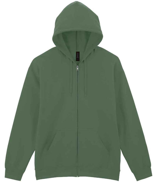 Gildan SoftStyle® Midweight Full Zip Hooded Sweatshirt - Military Green (GD69)