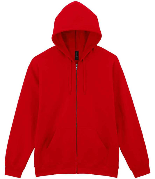 Gildan SoftStyle® Midweight Full Zip Hooded Sweatshirt - Red (GD69)