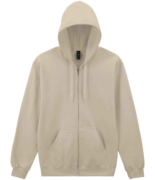Gildan SoftStyle® Midweight Full Zip Hooded Sweatshirt - Sand (GD69)