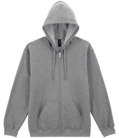 Gildan SoftStyle® Midweight Full Zip Hooded Sweatshirt - Sport Grey (GD69)