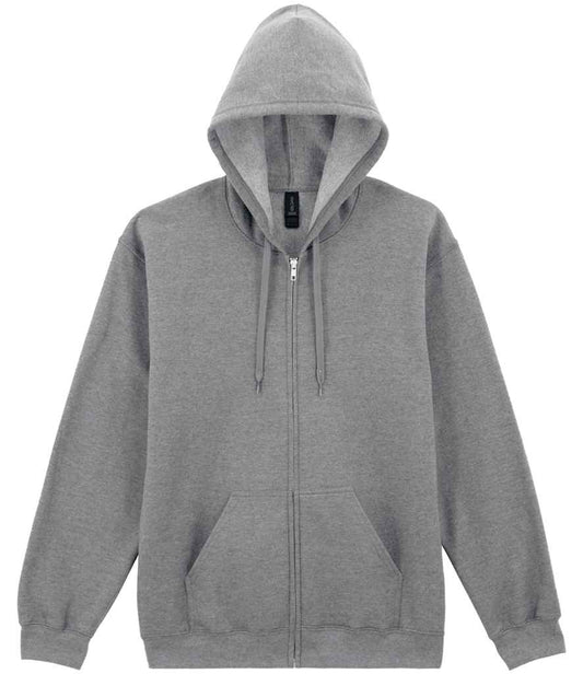 Gildan SoftStyle® Midweight Full Zip Hooded Sweatshirt - Sport Grey (GD69)