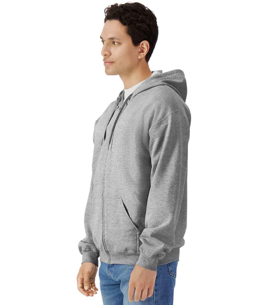 Gildan SoftStyle® Midweight Full Zip Hooded Sweatshirt - Sport Grey (GD69)