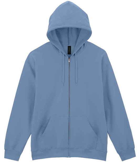 Gildan SoftStyle® Midweight Full Zip Hooded Sweatshirt - Stone Blue (GD69)