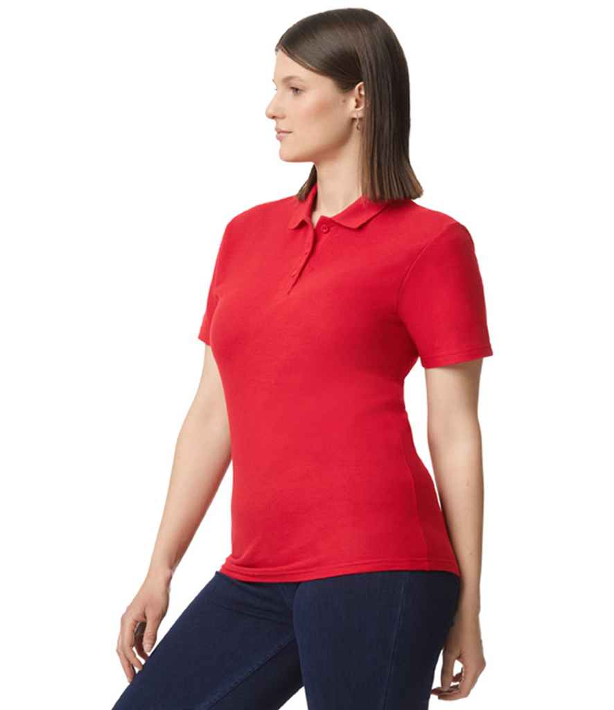 Gildan Ladies SoftStyle® Double Piqué Polo Shirt - Red (GD75)