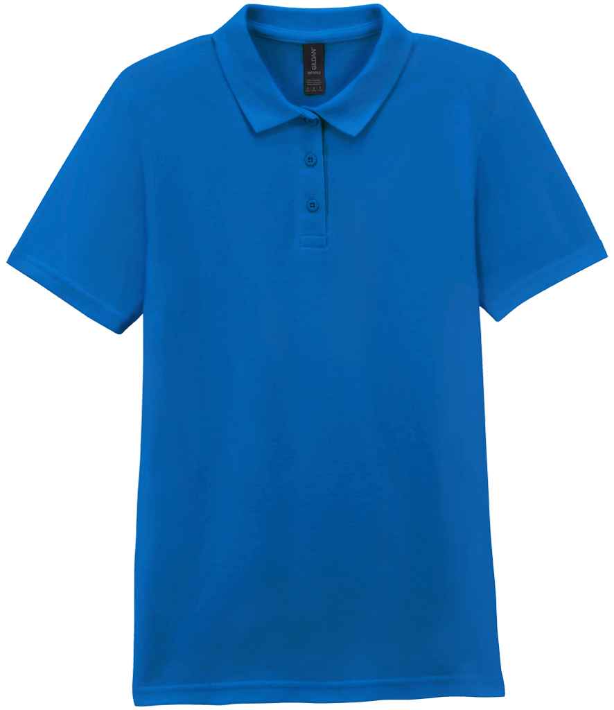 Gildan Ladies SoftStyle® Double Piqué Polo Shirt - Royal Blue (GD75)