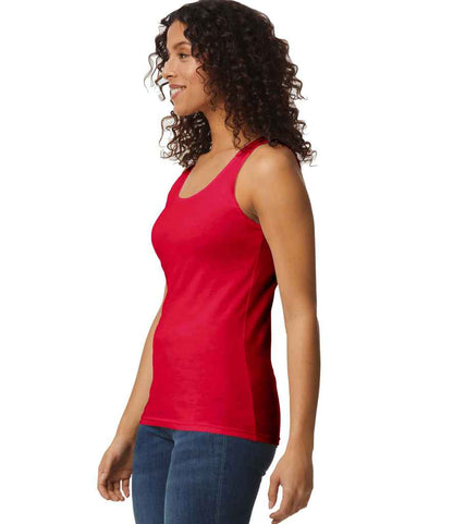 Gildan Ladies SoftStyle® Tank Top - Cherry Red (GD77)