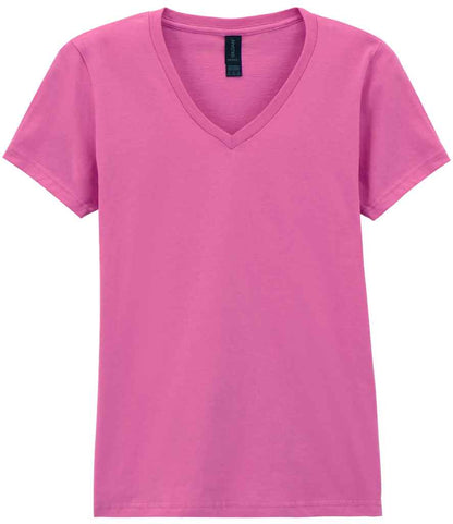 Gildan Ladies SoftStyle® V Neck T-Shirt - Azalea (GD78)