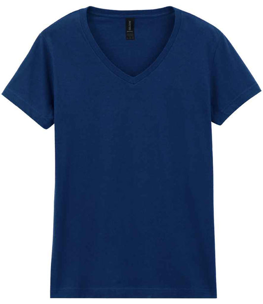 Gildan Ladies SoftStyle® V Neck T-Shirt - Navy (GD78)
