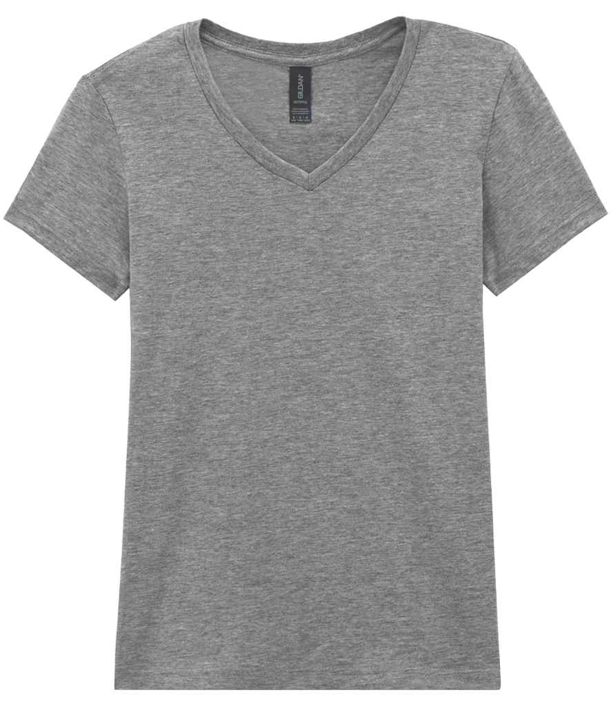 Gildan Ladies SoftStyle® V Neck T-Shirt - Sport Grey (GD78)