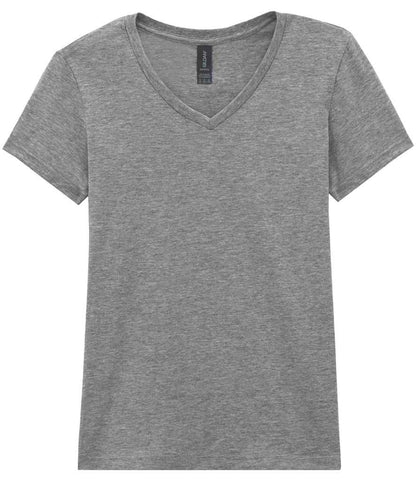 Gildan Ladies SoftStyle® V Neck T-Shirt - Sport Grey (GD78)