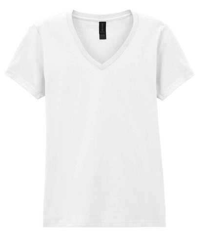 Gildan Ladies SoftStyle® V Neck T-Shirt - White (GD78)