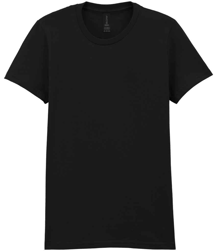 Gildan Ladies SoftStyle® Midweight T-Shirt - Pitch Black (GD92)