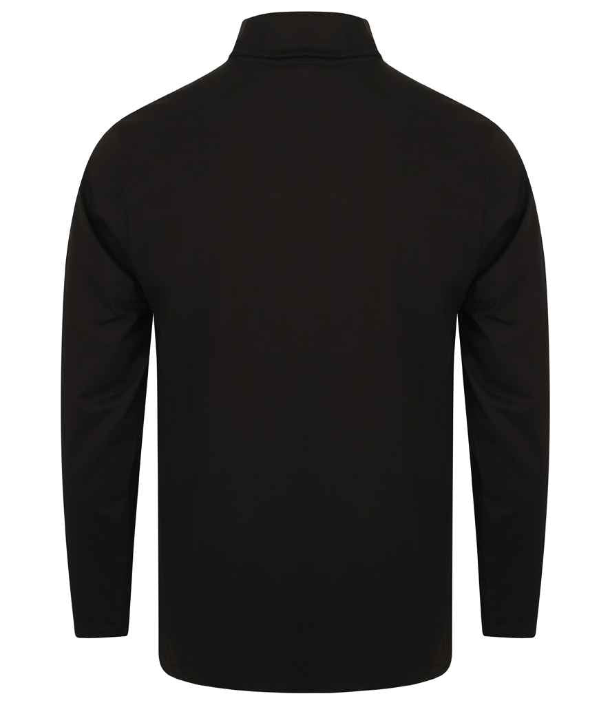 Henbury Henbury Long Sleeve Roll Neck Top - Black (H020)