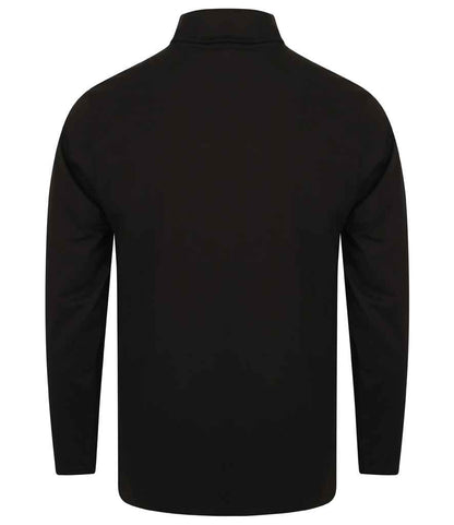 Henbury Henbury Long Sleeve Roll Neck Top - Black (H020)