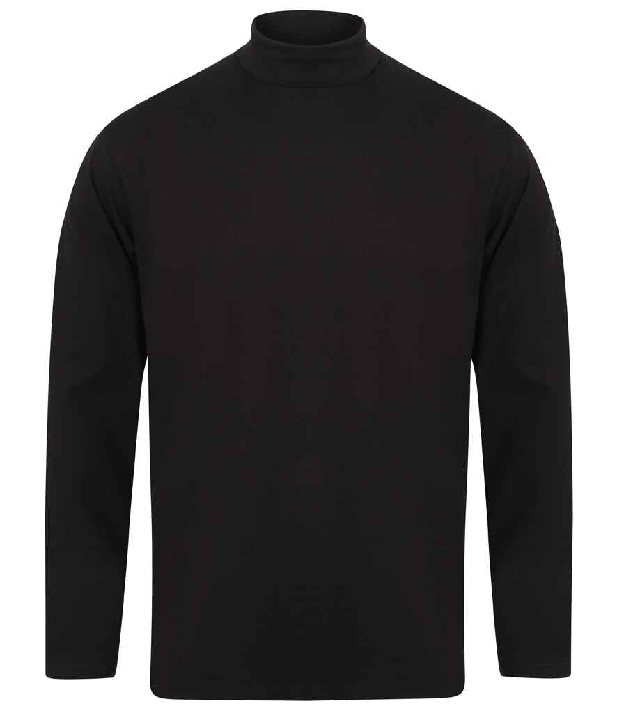 Henbury Henbury Long Sleeve Roll Neck Top - Navy (H020)