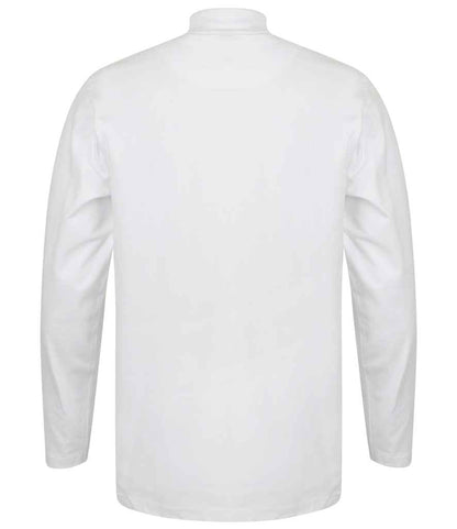 Henbury Henbury Long Sleeve Roll Neck Top - White (H020)