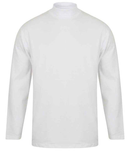 Henbury Henbury Long Sleeve Roll Neck Top - White (H020)
