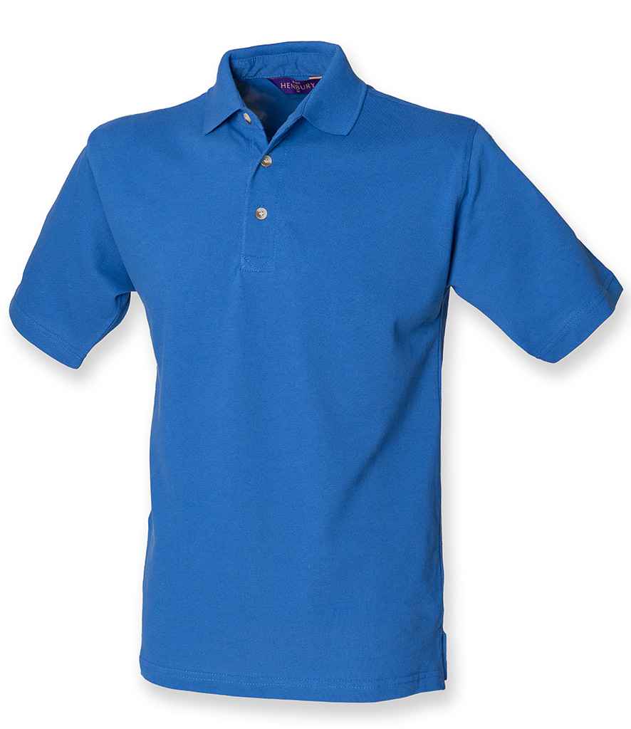 Henbury Henbury Classic Heavy Cotton Piqué Polo Shirt - Royal Blue (H100)