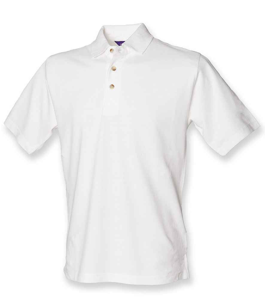Henbury Henbury Classic Heavy Cotton Piqué Polo Shirt - White (H100)