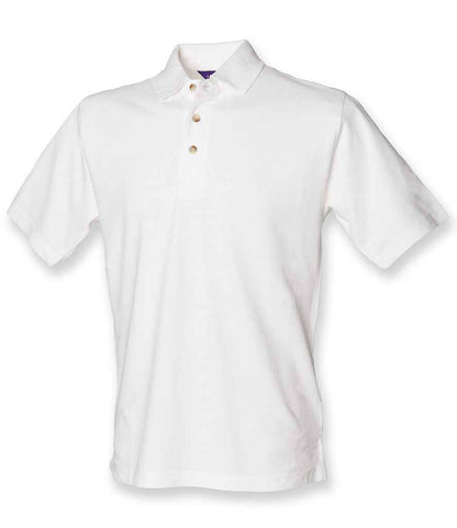 Henbury Henbury Classic Heavy Cotton Piqué Polo Shirt - White (H100)
