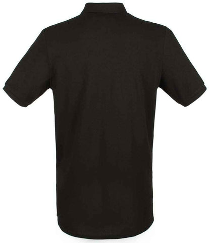 Henbury Henbury Modern Fit Cotton Piqué Polo Shirt - Black (H101)