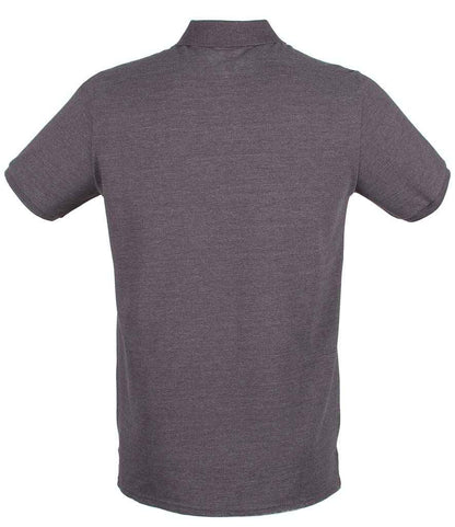 Henbury Henbury Modern Fit Cotton Piqué Polo Shirt - Charcoal (H101)
