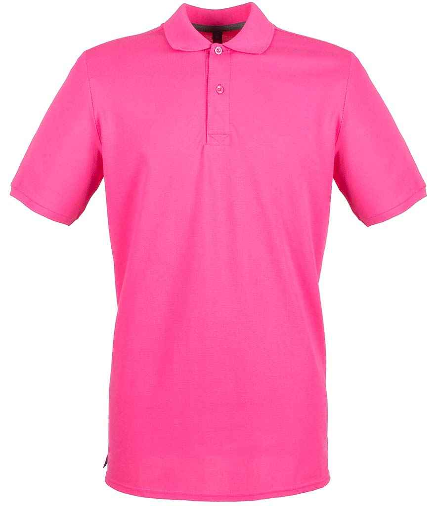 Henbury Henbury Modern Fit Cotton Piqué Polo Shirt - Fuchsia (H101)