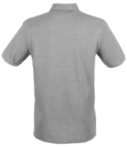 Henbury Henbury Modern Fit Cotton Piqué Polo Shirt - Heather Grey (H101)