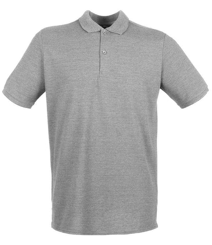 Henbury Henbury Modern Fit Cotton Piqué Polo Shirt - Heather Grey (H101)