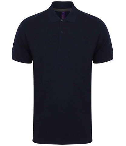 Henbury Henbury Modern Fit Cotton Piqué Polo Shirt - Navy (H101)
