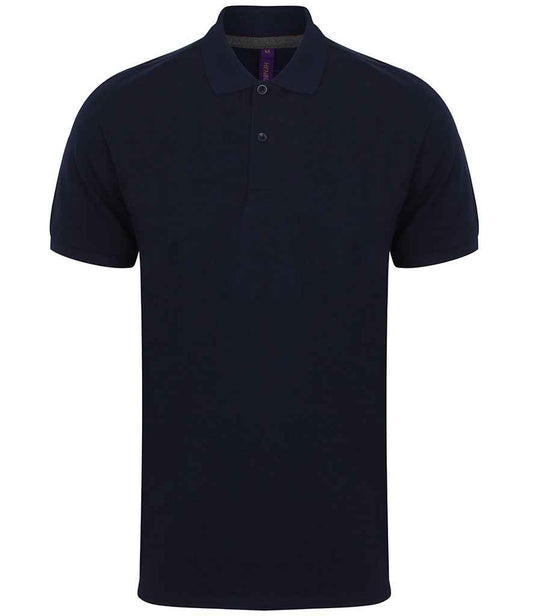 Henbury Henbury Modern Fit Cotton Piqué Polo Shirt - Navy (H101)