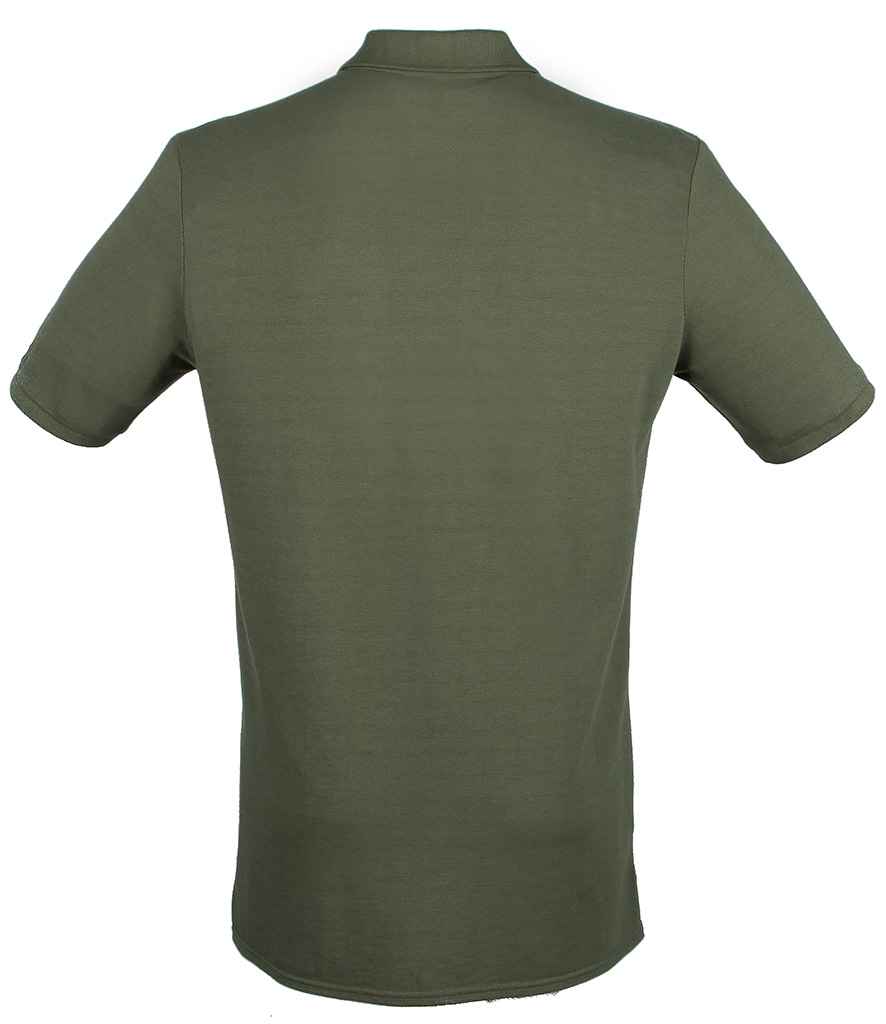 Henbury Henbury Modern Fit Cotton Piqué Polo Shirt - Olive Green (H101)