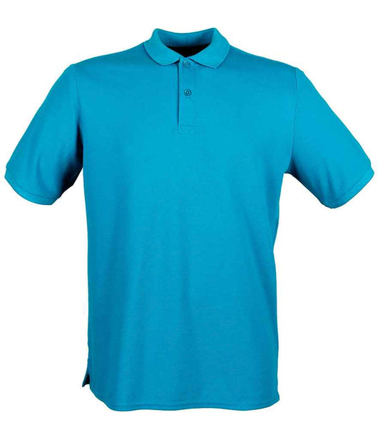 Henbury Henbury Modern Fit Cotton Piqué Polo Shirt - Sapphire Blue (H101)