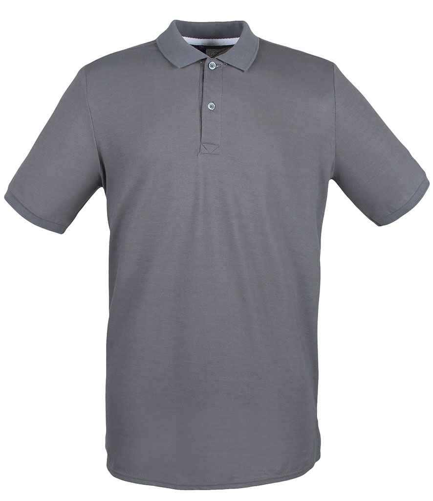 Henbury Henbury Modern Fit Cotton Piqué Polo Shirt - Steel Grey (H101)