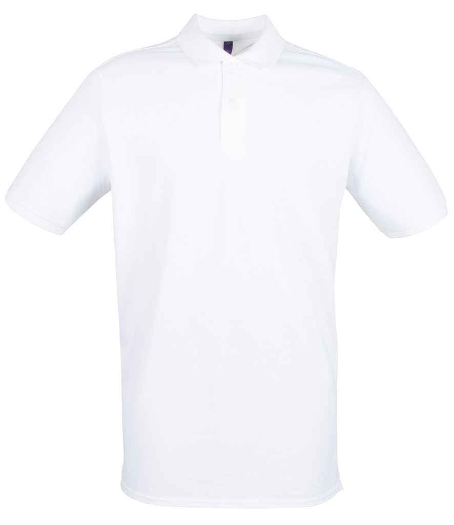 Henbury Henbury Modern Fit Cotton Piqué Polo Shirt - White (H101)