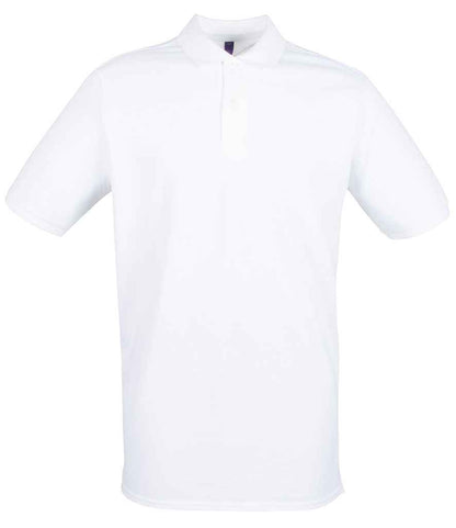 Henbury Henbury Modern Fit Cotton Piqué Polo Shirt - White (H101)