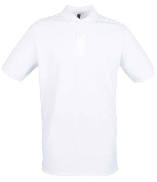 Henbury Henbury Modern Fit Cotton Piqué Polo Shirt - White (H101)