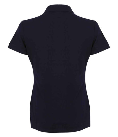 Henbury Henbury Ladies Modern Fit Cotton Piqué Polo Shirt - Navy (H102)