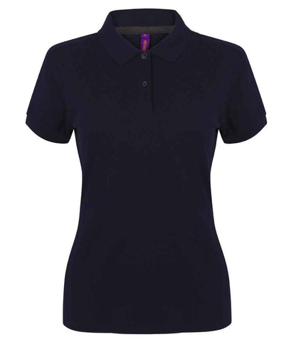 Henbury Henbury Ladies Modern Fit Cotton Piqué Polo Shirt - Navy (H102)