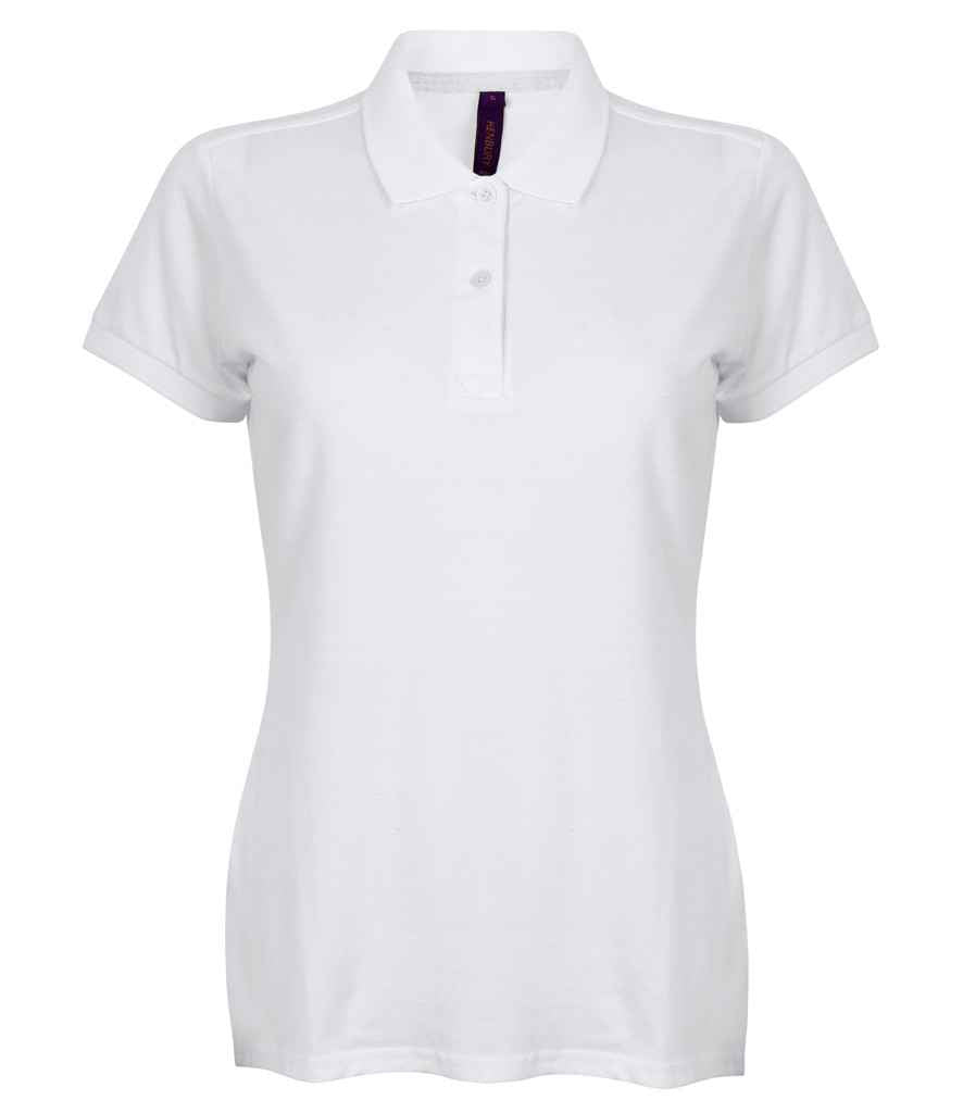 Henbury Henbury Ladies Modern Fit Cotton Piqué Polo Shirt - White (H102)