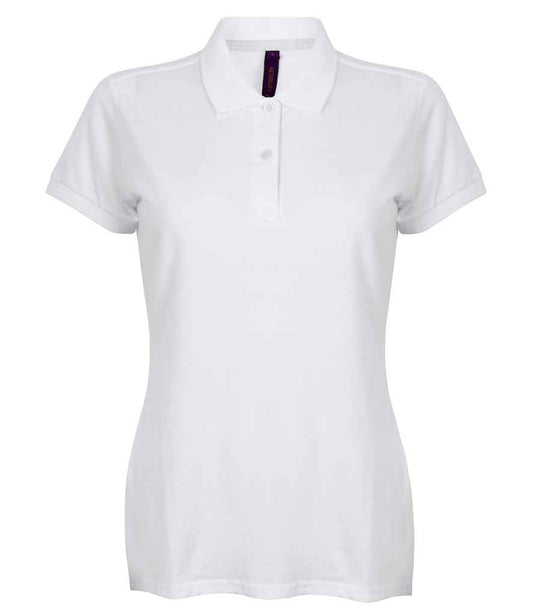 Henbury Henbury Ladies Modern Fit Cotton Piqué Polo Shirt - White (H102)