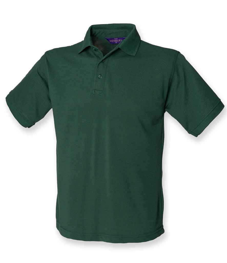 Henbury Henbury Heavy Poly/Cotton Piqué Polo Shirt - Bottle Green (H400)