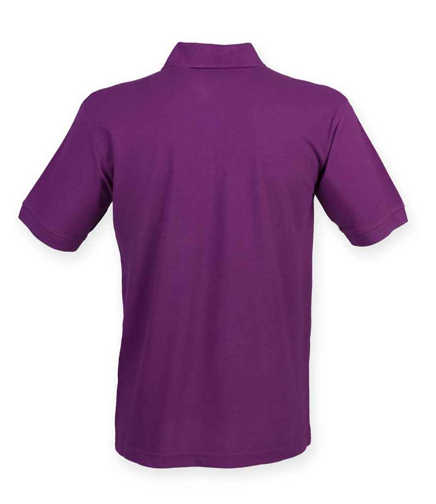 Henbury Henbury Heavy Poly/Cotton Piqué Polo Shirt - Magenta (H400)