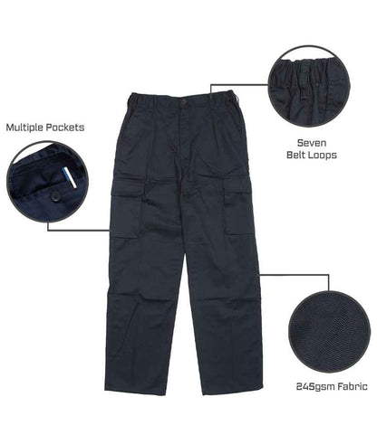 Warrior Warrior Cargo Trousers - Harbour Navy (HL210)