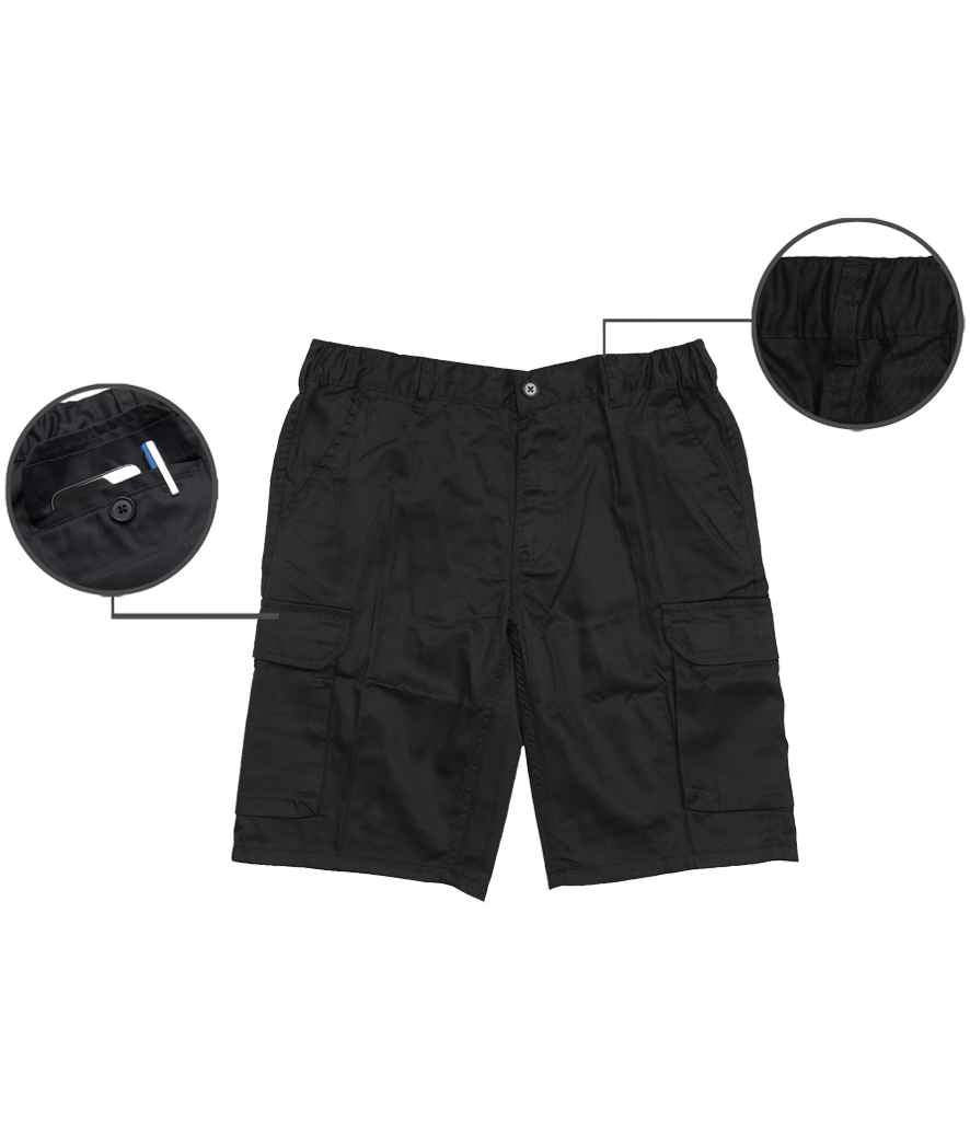 Warrior Warrior Cargo Shorts - Black (HL241)