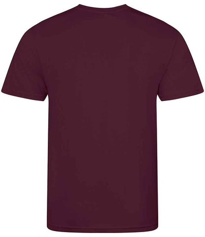 just cool awdis kids cool t-shirt - burgundy (jc001b)