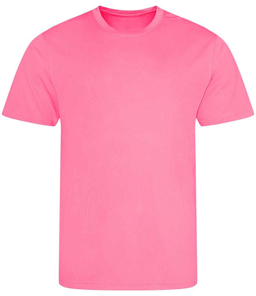 just cool awdis kids cool t-shirt - electric pink (jc001b)