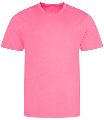 just cool awdis kids cool t-shirt - electric pink (jc001b)